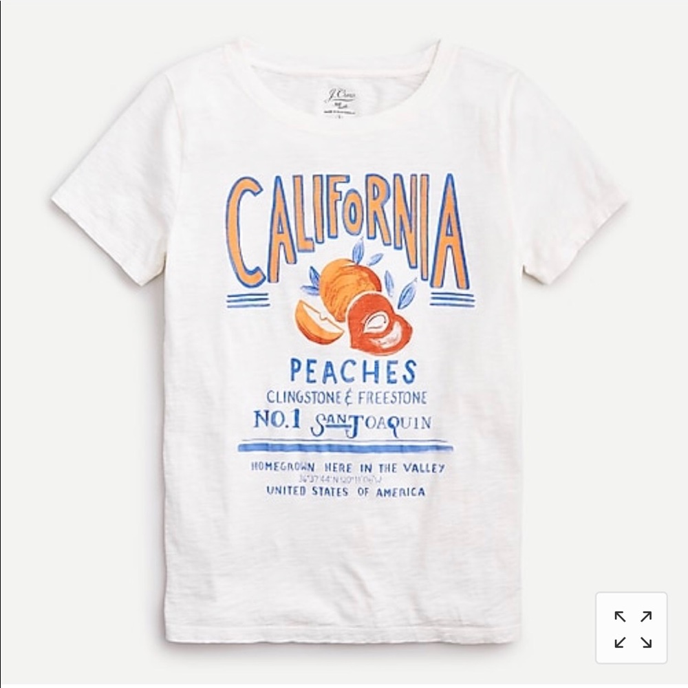 COPY - JCrew “California peaches” t-shirt Supima …